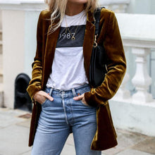 Load image into Gallery viewer, Ayesha - Langärmeliger Blazer mit Umlegekragen