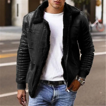 Load image into Gallery viewer, Gino - Wärmender Herren-Fliegerjacke mit Kunstfellkragen