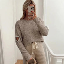 Load image into Gallery viewer, Rosemarie - Fashion Love Heart Hollow Out Pullover