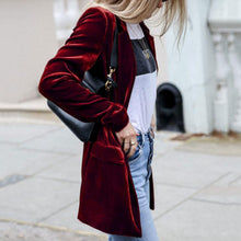 Load image into Gallery viewer, Ayesha - Langärmeliger Blazer mit Umlegekragen