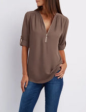 Load image into Gallery viewer, Jessica - Lässiger Pullover mit Reißverschluss