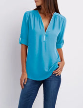 Load image into Gallery viewer, Jessica - Lässiger Pullover mit Reißverschluss
