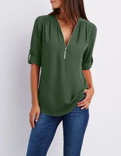 Load image into Gallery viewer, Jessica - Lässiger Pullover mit Reißverschluss