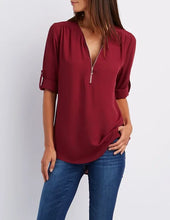 Load image into Gallery viewer, Jessica - Lässiger Pullover mit Reißverschluss