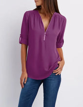 Load image into Gallery viewer, Jessica - Lässiger Pullover mit Reißverschluss