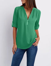 Load image into Gallery viewer, Jessica - Lässiger Pullover mit Reißverschluss