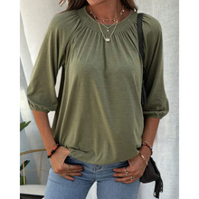Load image into Gallery viewer, Jana - Locker geschnittene Bluse mit Viertelarm