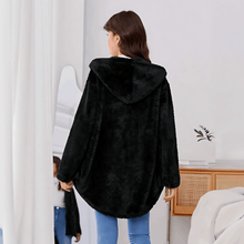 Load image into Gallery viewer, Arsenia - Fleece-Strickjacke Strickjacke mit Kapuze