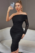 Load image into Gallery viewer, Freia - Diagonaler Ausschnitt Sexy Rückenfreies Kleid