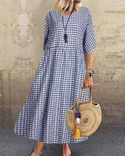 Load image into Gallery viewer, Cristy - Sommer Midikleid aus Leinen