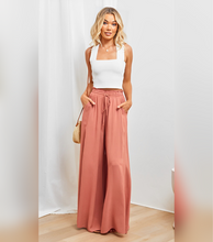 Load image into Gallery viewer, Ashley™ Broek met wijde pijpen en losse hoge taille