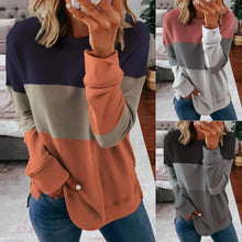 Load image into Gallery viewer, Leah - Trendy Blockfarben Pullover
