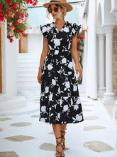 Load image into Gallery viewer, Eulalia - Elegantes Sommerkleid mit Blumendruck