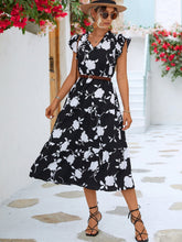 Load image into Gallery viewer, Eulalia - Elegantes Sommerkleid mit Blumendruck