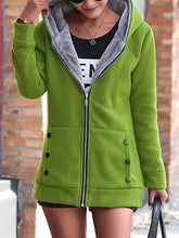 Load image into Gallery viewer, Cheena - UrbanComfort Fleecejacke mit Kapuze