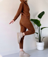 Load image into Gallery viewer, Jelai - Gestrickter Kapuzenpullover mit Reißverschluss 2er Set