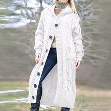 Load image into Gallery viewer, Cassy - lange Strickjacke mit Zopfmuster