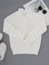 Load image into Gallery viewer, Mariz - Einfarbiger Pullover mit V-Ausschnitt und Knopf