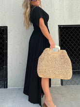 Load image into Gallery viewer, Cara - Schlitz V-Ausschnitt Maxi Eleganz