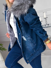 Load image into Gallery viewer, Lenka - Laurel Jeansjacke mit Pelz