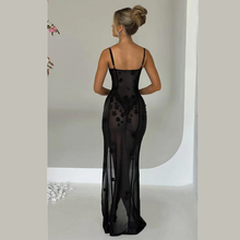 Load image into Gallery viewer, Arina - Sling Flower Kleid mit plissierter Taille