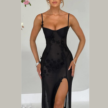 Load image into Gallery viewer, Arina - Sling Flower Kleid mit plissierter Taille