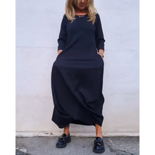 Load image into Gallery viewer, Geraliza - Einfaches Einfarbiges Taschenkleid