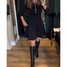 Load image into Gallery viewer, Bea - Einfarbiges elegantes Kleid mit Reißverschluss
