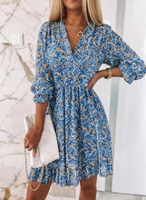 Load image into Gallery viewer, Cheenie - Blumiges Sommerkleid mit Puffärmeln