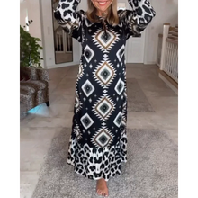 Load image into Gallery viewer, Amalia - Geometrisches Langarmkleid für Damen