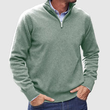 Load image into Gallery viewer, Philip - Kaschmir-Pullover für Männer mit Reißverschluss