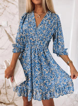 Load image into Gallery viewer, Cheenie - Blumiges Sommerkleid mit Puffärmeln