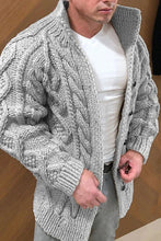 Load image into Gallery viewer, Ziri - Strickjacke Männlicher Strickmantel