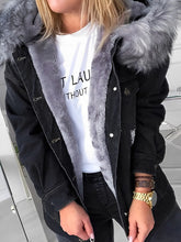 Load image into Gallery viewer, Lenka - Laurel Jeansjacke mit Pelz