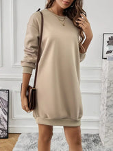 Load image into Gallery viewer, Karen - Lässiges langärmeliges Sweatshirt-Kleid mit Tasche