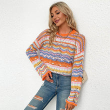 Load image into Gallery viewer, Nelly - Farbig bedruckter Strickpullover