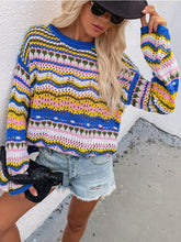 Load image into Gallery viewer, Nelly - Farbig bedruckter Strickpullover