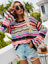 Load image into Gallery viewer, Nelly - Farbig bedruckter Strickpullover