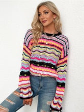 Load image into Gallery viewer, Nelly - Farbig bedruckter Strickpullover
