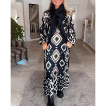 Load image into Gallery viewer, Amalia - Geometrisches Langarmkleid für Damen