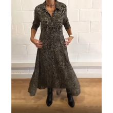 Load image into Gallery viewer, Rona - Kleid mit Bedruckter Jackenlage