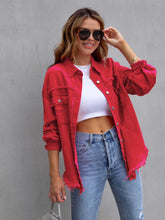Load image into Gallery viewer, Amara - Distressed Denim Overshirt