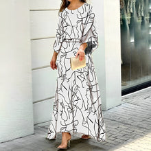 Load image into Gallery viewer, Ivy - Laternenärmel Langes Kleid