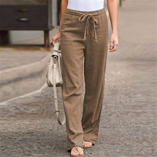 Load image into Gallery viewer, Jennena - Luftige Leinenhose mit Bindegürtel