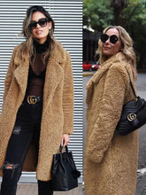 Load image into Gallery viewer, Genelyn - Versteckt Tasche Teddy Mantel