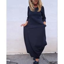 Load image into Gallery viewer, Geraliza - Einfaches Einfarbiges Taschenkleid