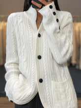 Load image into Gallery viewer, Shana - Weiß Pullover Strickjacke