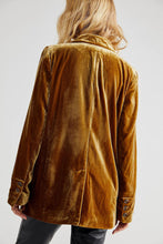 Load image into Gallery viewer, Angela - Langärmeliger Knopf Samt-Blazer