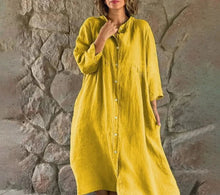 Load image into Gallery viewer, Elma - Legeres Knopfleisten-Kleid