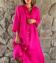 Load image into Gallery viewer, Elma - Legeres Knopfleisten-Kleid